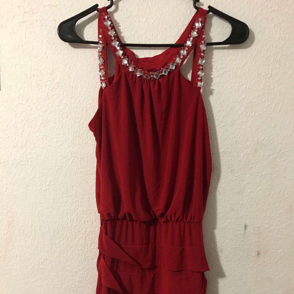 Red homecoming dress